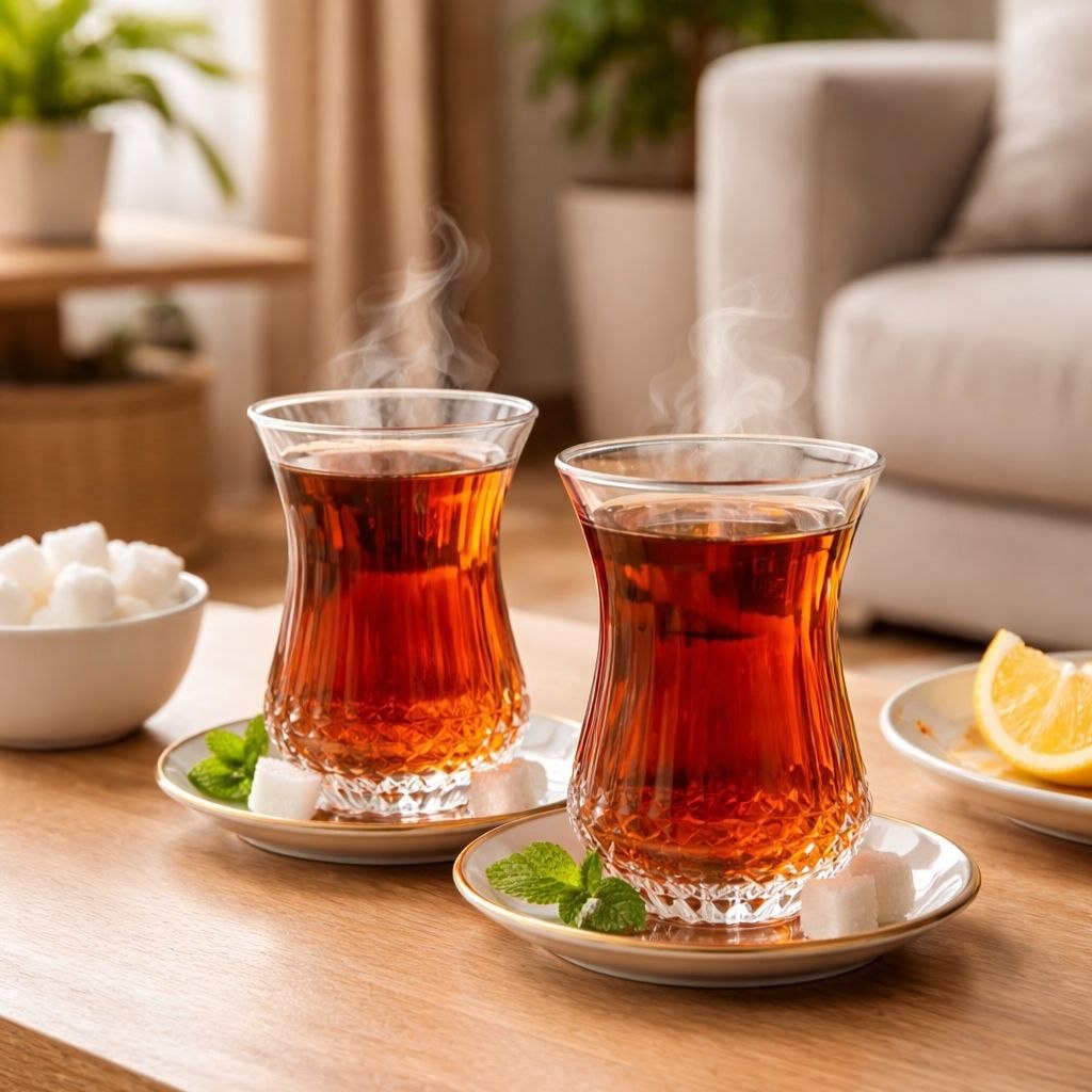 طقم استكانه بلطبق