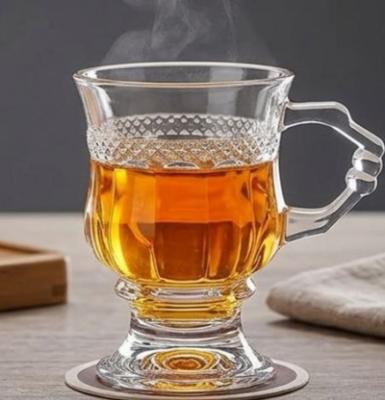 طقم مجات شاي شفاف